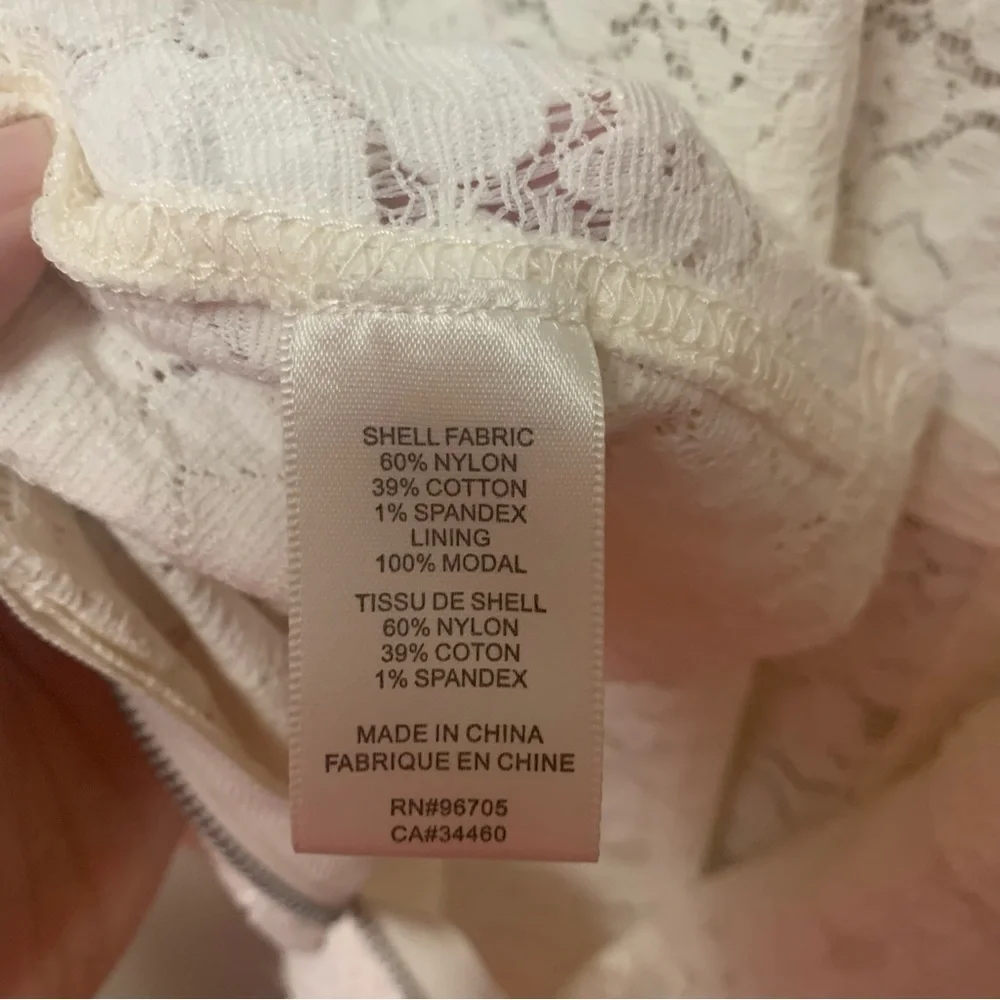 Rebecca Taylor Lace Dart Tank Top White Ivory Cream Size 10 NWT New - Picture 15 of 16